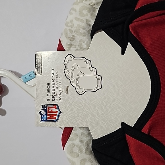 6-9m NFL AZ Cardinals Girl's Onesie Set - Picture 3 of 8